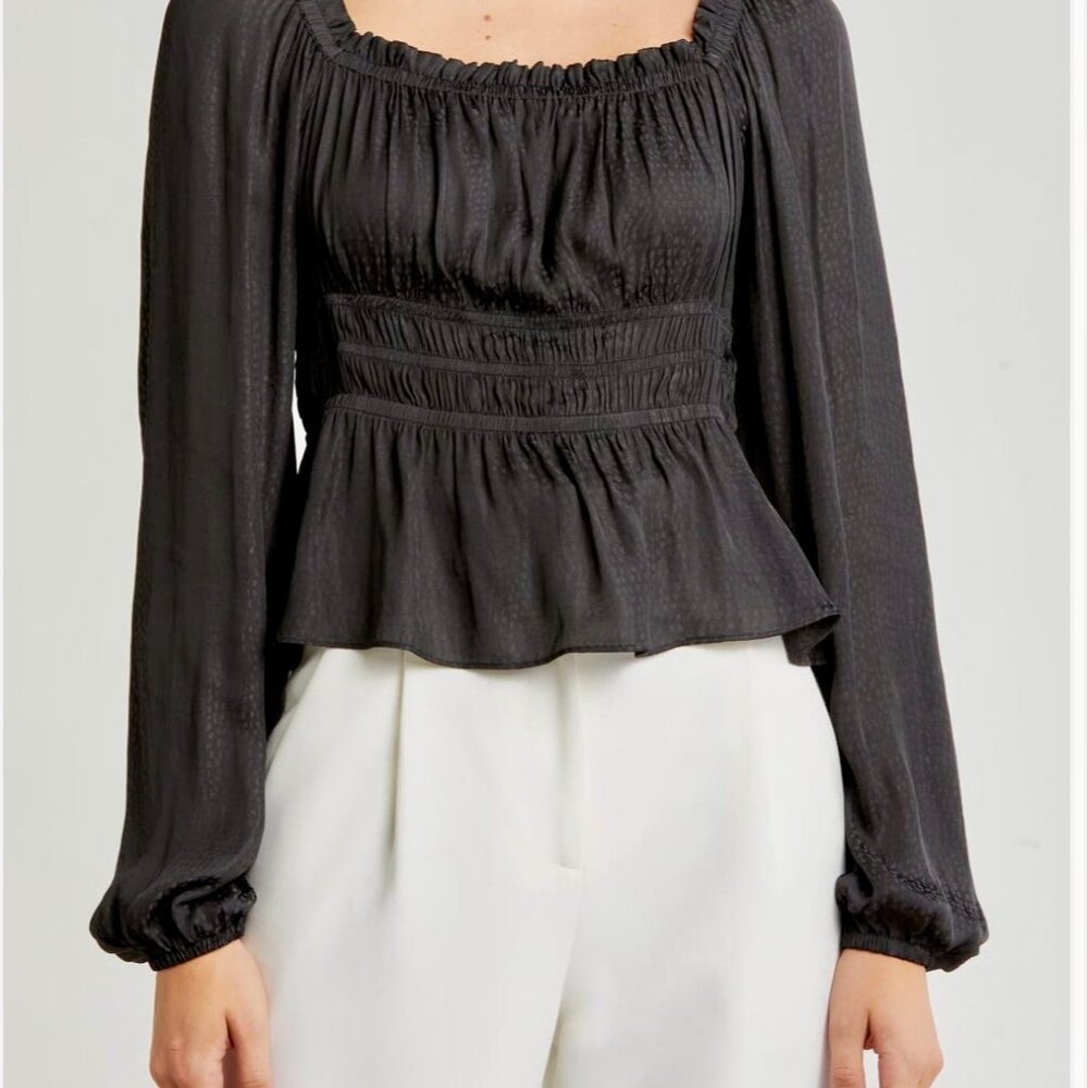 SOLD! NWT - Melrose & Market Women's Red Long Sleeve Peplum Top - Size XL - Picture 10 of 12